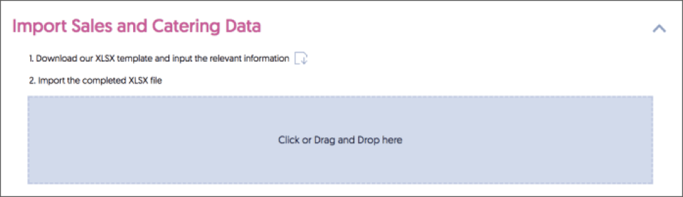 You have the option of downloading an XLSX file that can act as a template for all the data you plan to upload. It comes pre-made with column headers for Property ID, Property Name, Room ID, and Room Name.