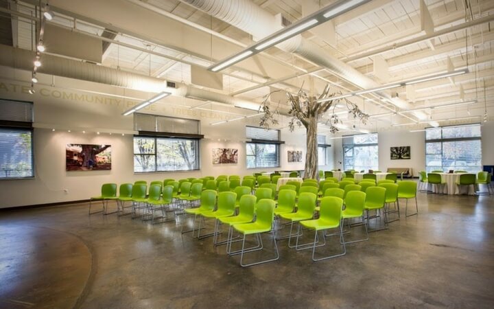 An environmentally sustainable Atlanta event venue