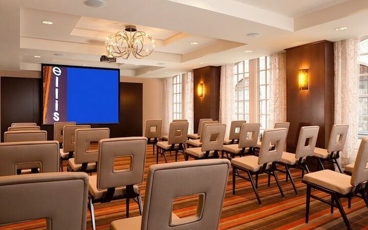 The Ellis Hotel is an atlanta event venue that plays host to several business meetings