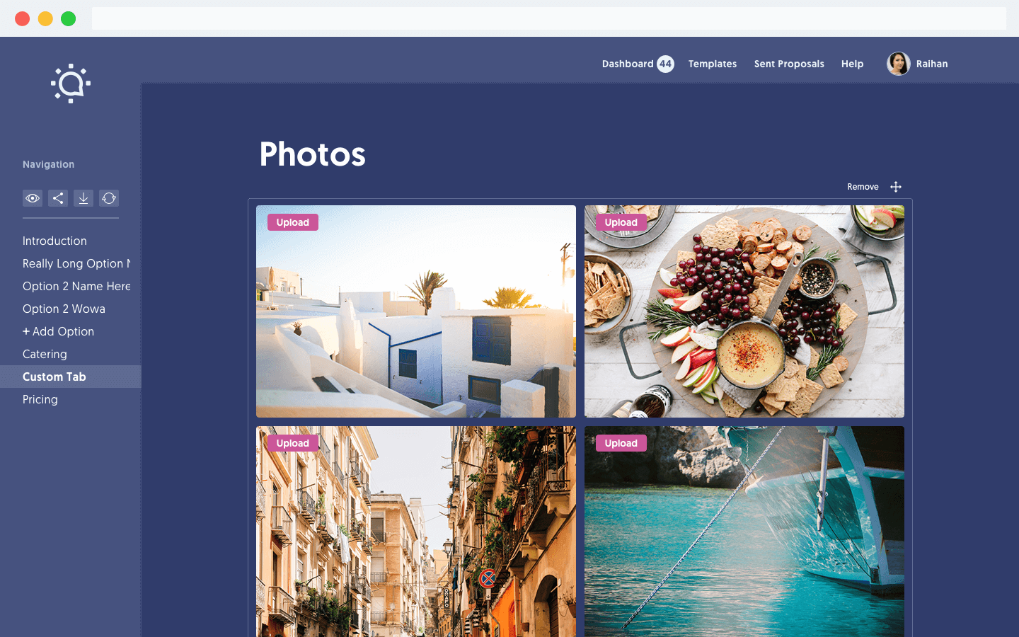 Include photos in your RFP response templates.