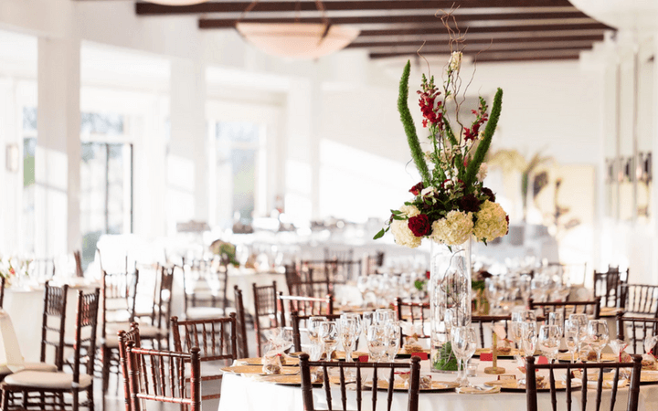 A gorgeous event setup for a wedding reception at Canyon View in San Francisco
