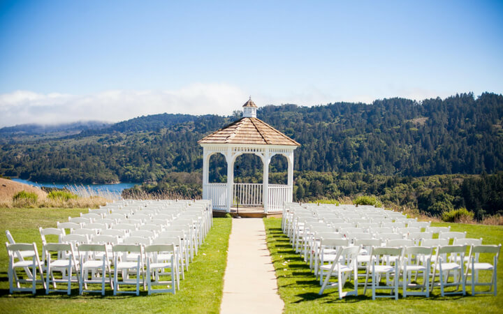 A gorgeous view of the valley at Fairview, a unique wedding venue in the San Francisco area
