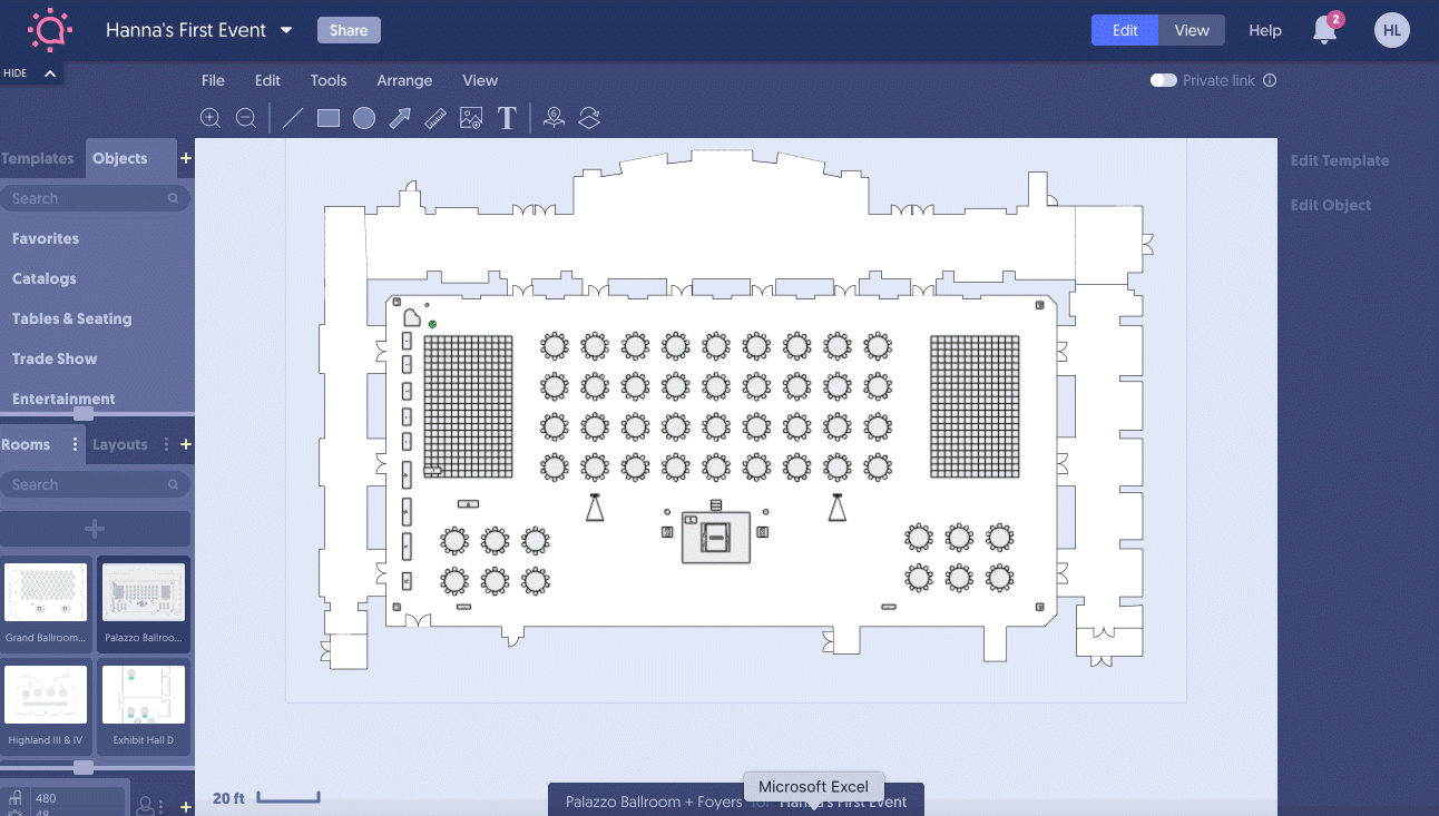 We made it easy with Social Tables