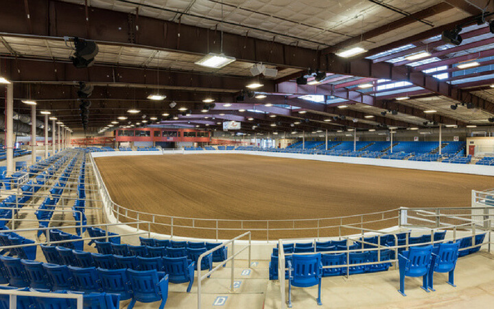 The inside of the arena space at Westworld in Scottsdale
