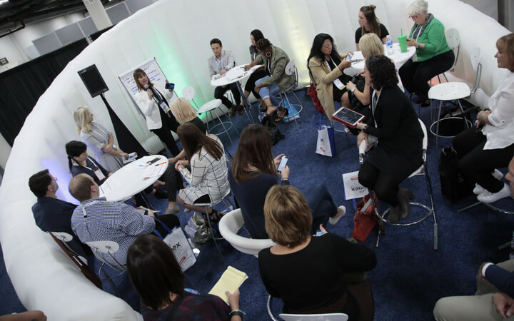 an event format using small panel discussions at IMEX America 2017