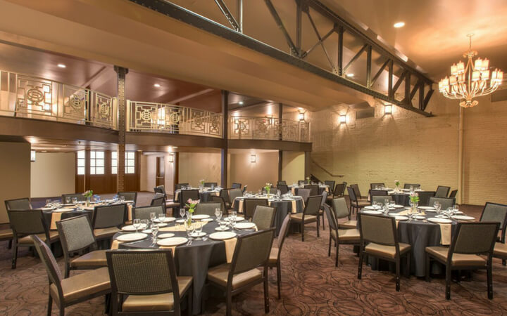 An event space at the historic oxford hotel in denver