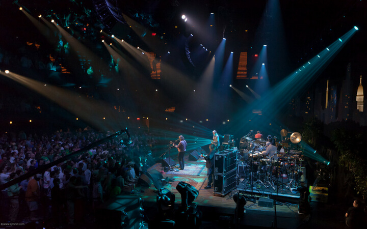 Widespread panic play at the austin event venue the moody theater