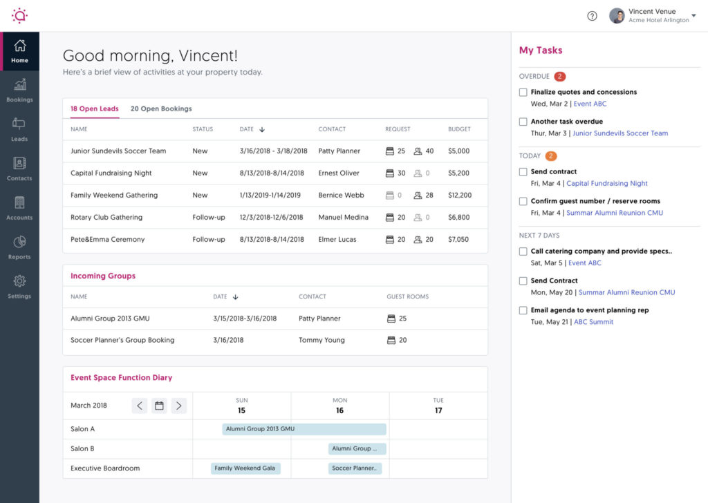 Hotel S&C CRM by Social Tables