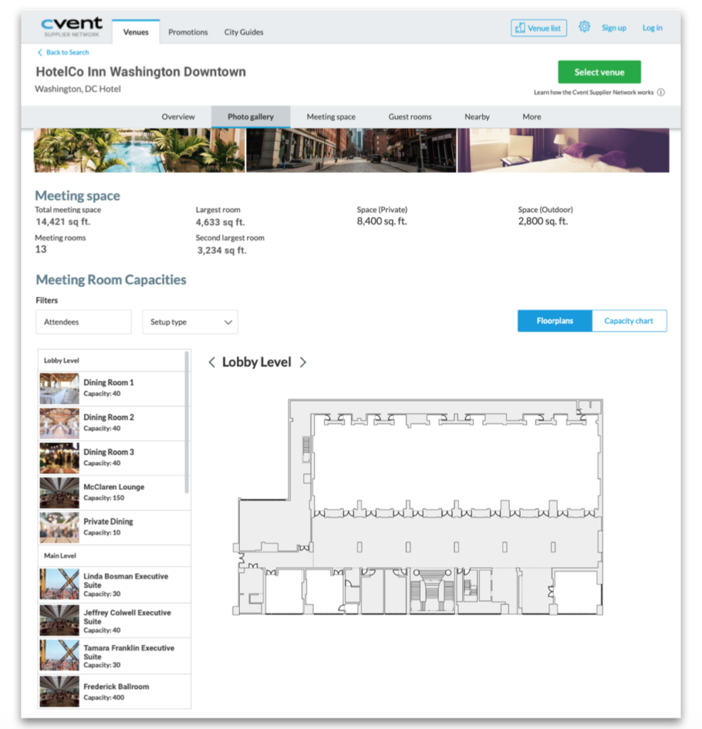 CSN interactive floor plan integration