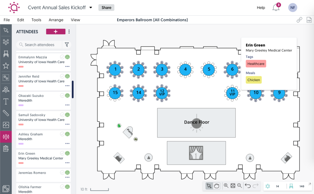 meeting presentation layout