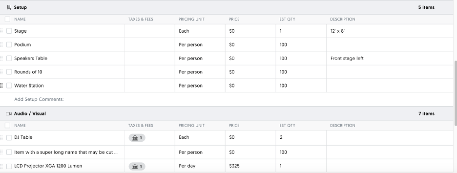 Sales & Catering CRM users can now drag and drop in order to control menu and item sequence when creating BEOs.