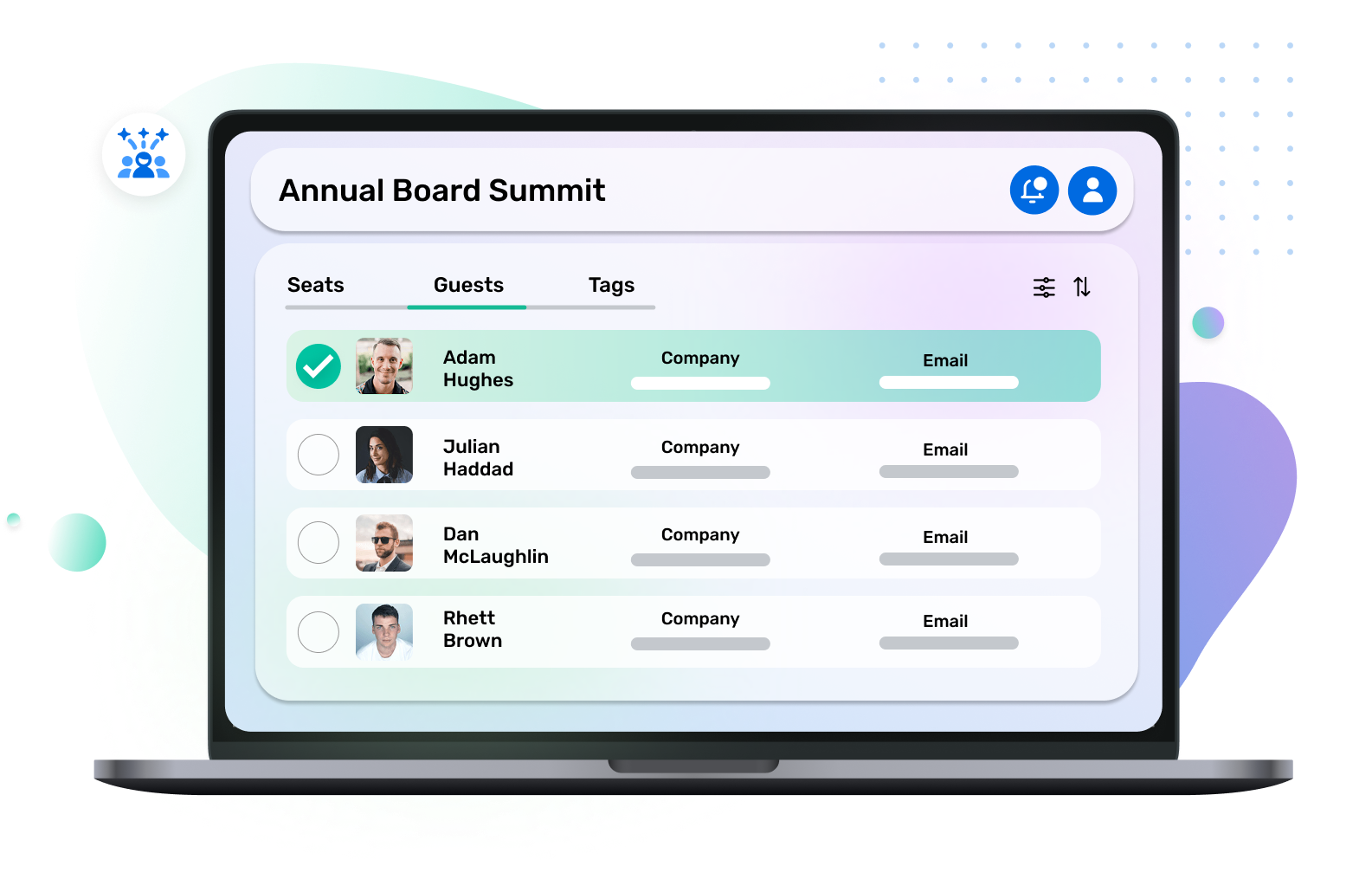 Event check in software Mobile preview